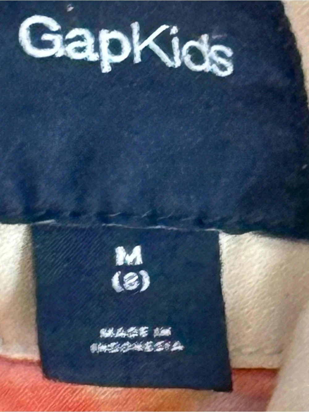 GAP Kids Navy and Cream Bottoms with Coral Accent